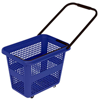 Panier à roulettes 32L et 54L Paniers de magasin à 4 roulettes disponibles en 2 contenances 32 ou 54 litres.